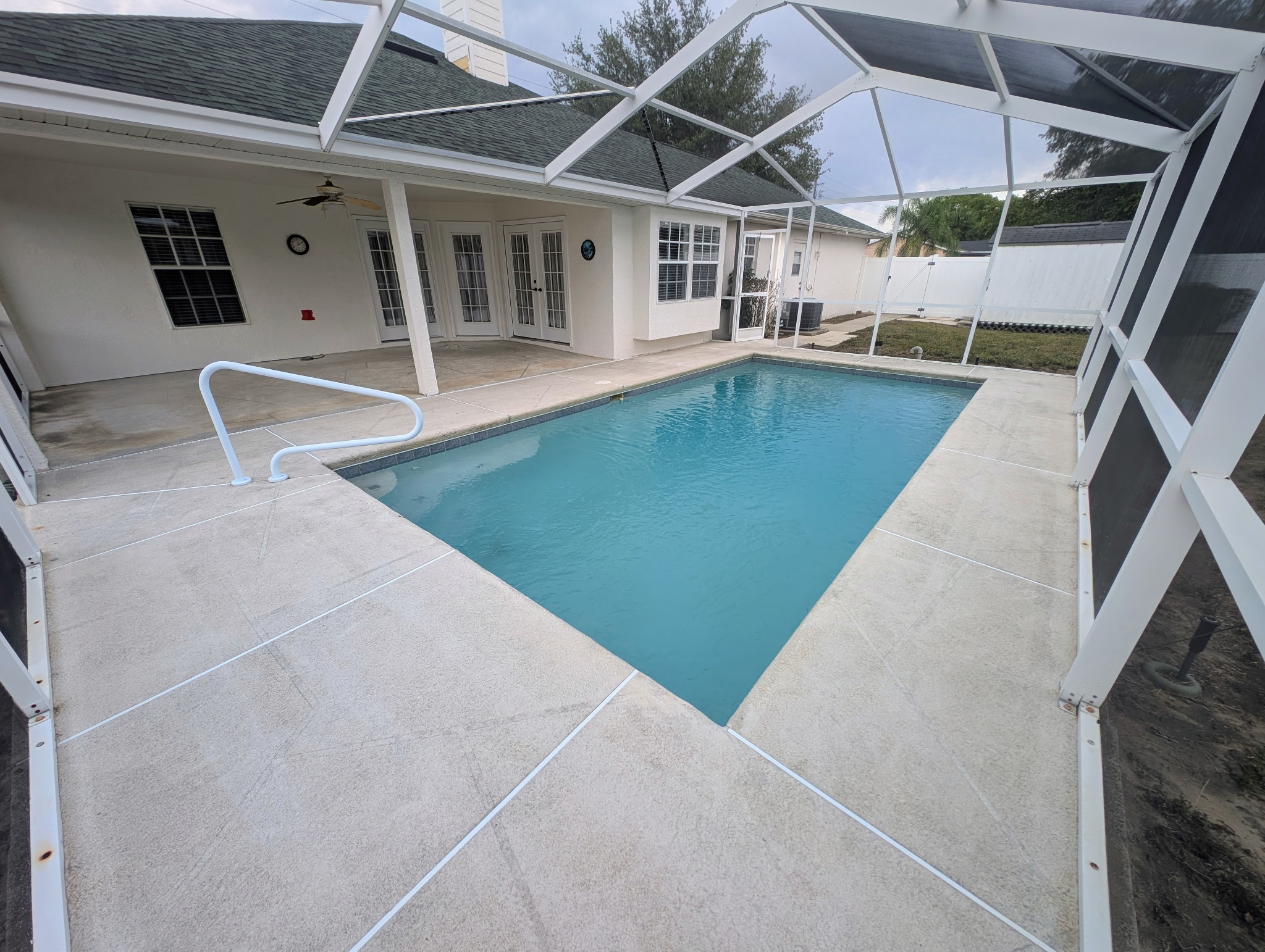 Clean, balanced pool maintained by SunPro Pools